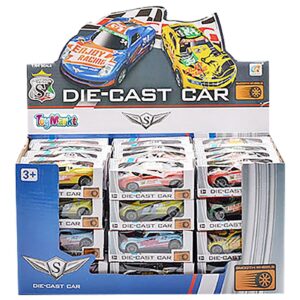 Μεταλλικά Αυτοκινητάκια Pull Back Μήκος 9cm - Μήκος Κουτιού 29cm ToyMarkt 902090