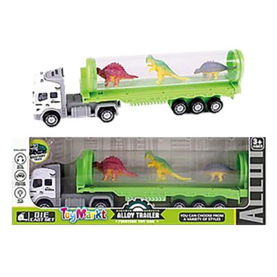 Μεταλλική Νταλίκα Friction & Δεινόσαυροι 30x11x5cm ToyMarkt 902270
