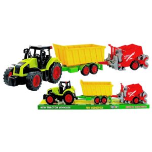 70-2314 Τρακτέρ Friction & 2 Ρυμουλκούμενα 58x12x11cm ToyMarkt 902334