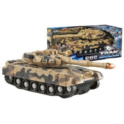 Τανκ Friction Camouflage με φως & hxo 28x13x12cm ToyMarkt 902340