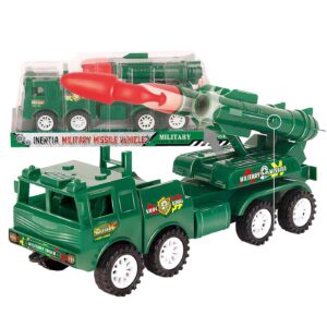 70-2343 Στρατιωτικό Φορτηγό Friction με Πύραυλο 30x11x9cm ToyMarkt 902363