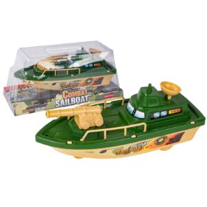 70-2352 Στρατιωτικό Πλοιάριο Friction 29x13x12cm ToyMarkt 902372