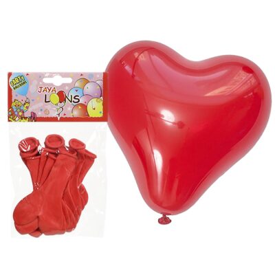 Σετ 10 Μπαλόνια Καρδιά Κόκκινη 23cm ToyMarkt 91182