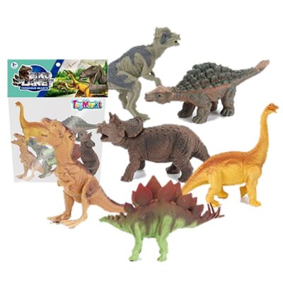 Σετ 6 Δεινόσαυροι 10cm 23x21cm ToyMarkt 913146
