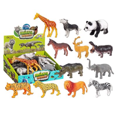 Κουτί 12 Άγρια ζώα 22x20x9cm ToyMarkt 913327