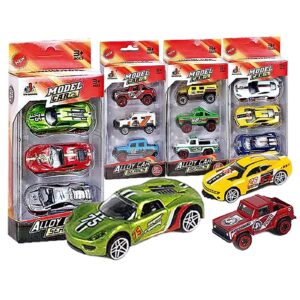 71-3341 Σετ 3 Οχήματα die Cast Metal Free Wheels 22x9x4,5cm ToyMarkt 913361