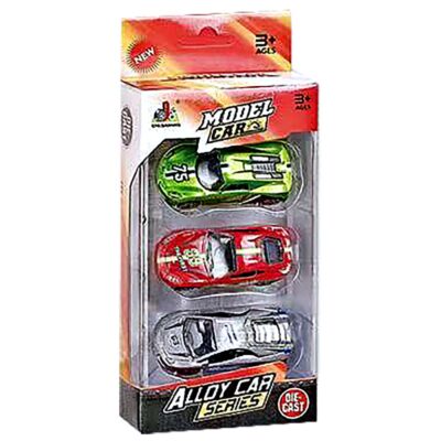 Σετ 3 Οχήματα die Cast Metal Free Wheels 9x22x4.5cm ToyMarkt 913361