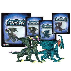 71-3390 Δράκος σε Καρτέλα 4 Σχέδια 16x18x4cm ToyMarkt 913410