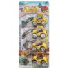 Καρτέλα 4 Δομικά Οχήματα Free Wheel 15x34x5cm ToyMarkt 913453