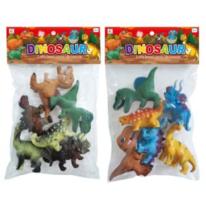 6 Δεινοσαυράκια 8-12cm σε Σακουλάκι 19x30x5cm ToyMarkt 913454