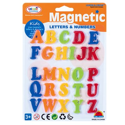 Μαγνητικά Γράμματα & Αριθμοί σε Καρτέλα 15x21cm ToyMarkt 913533