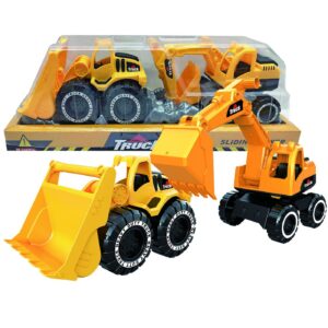 Μπουλντόζα + Εκσκαφέας Free Wheels 41x13x12cm ToyMarkt 913554