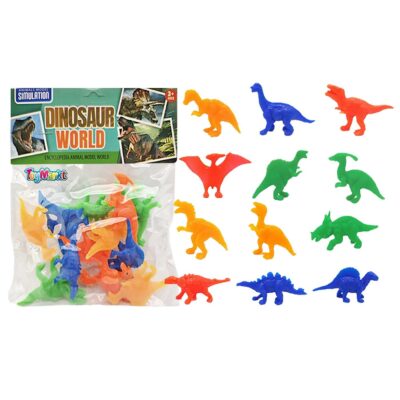 Σετ 12 Δεινόσαυροι Φλουο 14x17cm ToyMarkt 913573