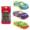 Σετ 3 Οχήματα die Cast Metal Free Wheels 19x10x3,5cm ToyMarkt 913628