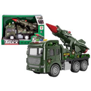 71-3615 Στρατιωτικό Όχημα Ελεύθερης Κατεύθυνσης με φως + Μουσική 21x14x9cm ToyMarkt 913635