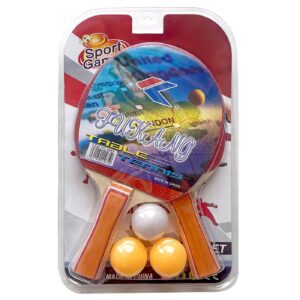 71-3620 Σετ Ρακέτες + 3 Μπαλάκια Πιγκ-Πογκ Καλή Ποιότητα 20x32x4cm ToyMarkt 913640