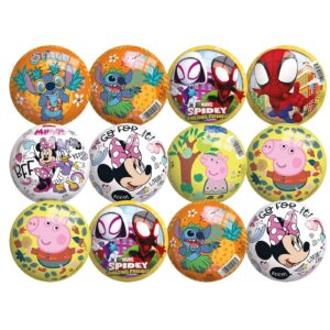 Μπάλα 13cm Stitch-Pepa-Minnie-Spidey Friends John Hellas 50290 - 50306 - 50128 - 50024
