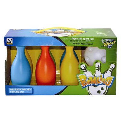 Mπόουλινγκ 6 Κορίνες και 1 Μπάλα 31x16cm ToyMarkt 913703