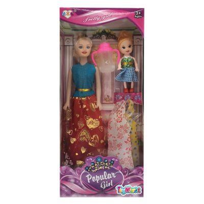 Κούκλα Popular Girl & Κουκλάκι & Φορέματα 32x14x5cm ToyMarkt 922071
