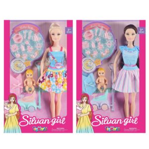 Κούκλα 29cm, Μωράκι & Μίνι Όχημα 20x32x5cm ToyMarkt 922101