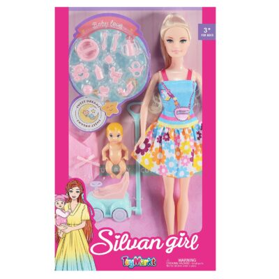Κούκλα 29cm, Μωράκι & Μίνι Όχημα 32x20x5cm ToyMarkt 922101