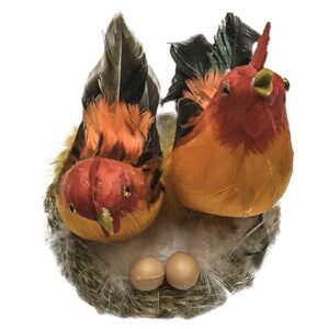 73-1156 Φωλιά 2 Κότες & Πουλάκια 14x12cm Bunny's 931176