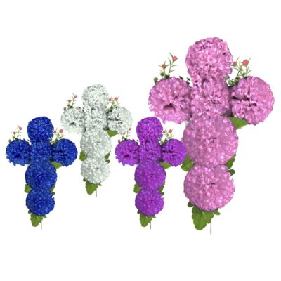 Σταυρός με 6 Λουλούδια 47x27cm Bunny's 931306