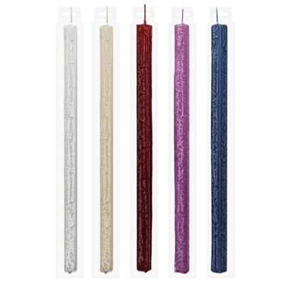 Λαμπάδα Τετράγωνη Ανάγλυφη ματ 35x2cm Bunny's 931325