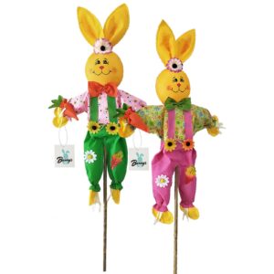 73-1585 Λαγός με Καρότο σε Καλάμι 86cm (κούκλα 62cm) Bunny's 931605