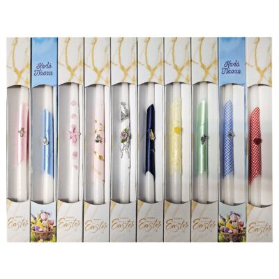 Λαμπάδα Ντεκόρ σε Κουτί Χρωματιστό 36cm x ø17mm Bunny's 931645