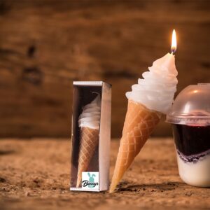 73-1653 Κερί Παγωτό Χωνάκι 16x ø5cm Bunny's 931673