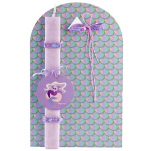 73-1835 Λαμπάδα με Πλαίσιο Γοργόνα 32x20cm Κερί=29x3x1cm Bunny's 931855