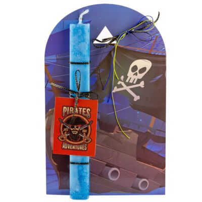 Λαμπάδα με Πλαίσιο Πειρατής 32x20cm Κερί=29x3x1cm Bunny's 931856