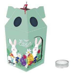 73-1854 Φαναράκι με Ρεσώ Λαγουδάκια 21x9,5cm Bunny's 931874