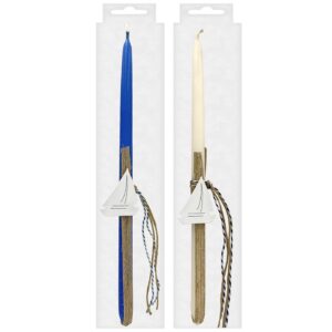 73-1916 Λαμπάδα Κορδέλα Καραβάκι Ξύλινο 33cm Bunny's 931936