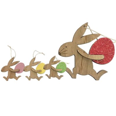 Στολίδι Λαγός με Αυγό 10x9,5cm Bunny's 931984