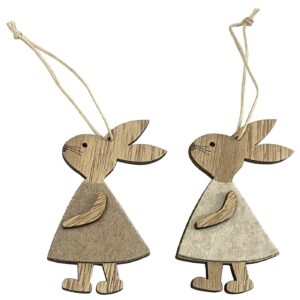 73-2035 Στολίδι Κρεμαστό Λαγός με Φόρεμα 9cm Bunny's 932055