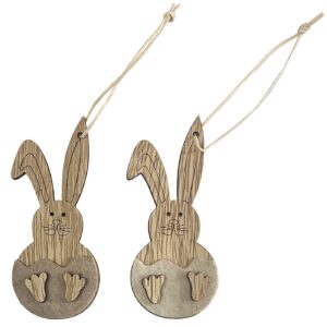 73-2036 Στολίδι Κρεμαστό Λαγός σε Αυγό 9cm Bunny's 932056