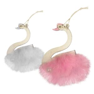 73-2037 Στολίδι Κρεμαστό Κύκνος 11x7cm Bunny's 932057