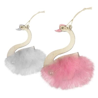 Στολίδι Κρεμαστό Κύκνος 11x7cm Bunny's 932057