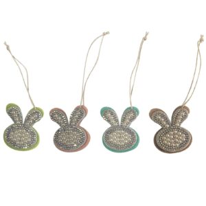 73-2039 Στολίδι Κρεμαστό Λαγουδάκι Μαργαριτάρια 5x4cm Bunny's 932059