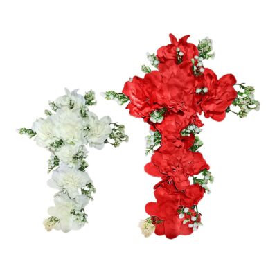 Σταυρός με 8 Τριαντάφυλλα 45x24cm Bunny's 932068