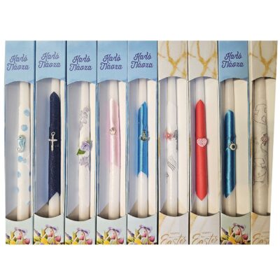 Λαμπάδα Ντεκόρ σε Κουτί Χρωματιστό Ν.1053β 38cm x ø14mm Bunny's 932114