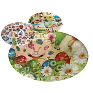 73-2122 Δίσκος Οβάλ Πασχαλινός 37x27cm Bunny's 932142