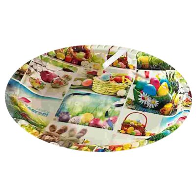 Δίσκος Οβάλ Βαθύς Πασχαλινός 39x29cm Bunny's 932143
