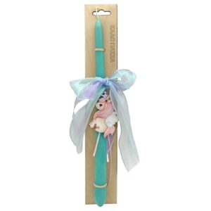 73-2129 Λαμπάδα Μονόκερος σε Ξύλινο Πλαίσιο 35x8x2cm Bunny's 932149