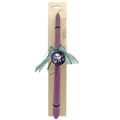 Λαμπάδα Gothic Girl σε Ξύλινο Πλαίσιο 38x2,5cm Bunny's 932151