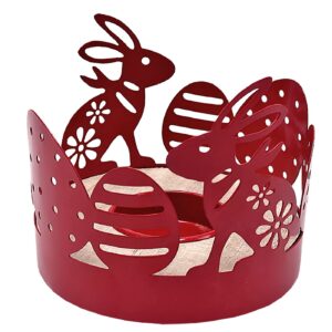 Κηροπήγιο Πασχαλινό με Ξύλινη Βάση ø10x9cm Bunny's 932168