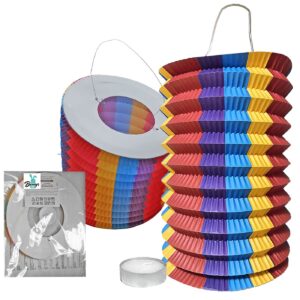 73-220 Φαναράκι Χάρτινο Πολύχρωμο με Ρεσώ 25 x ø16cm Bunny's 93240