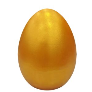Αυγό Κεραμικό Χρυσό Μεσαίο 12x9cm Bunny's 932227